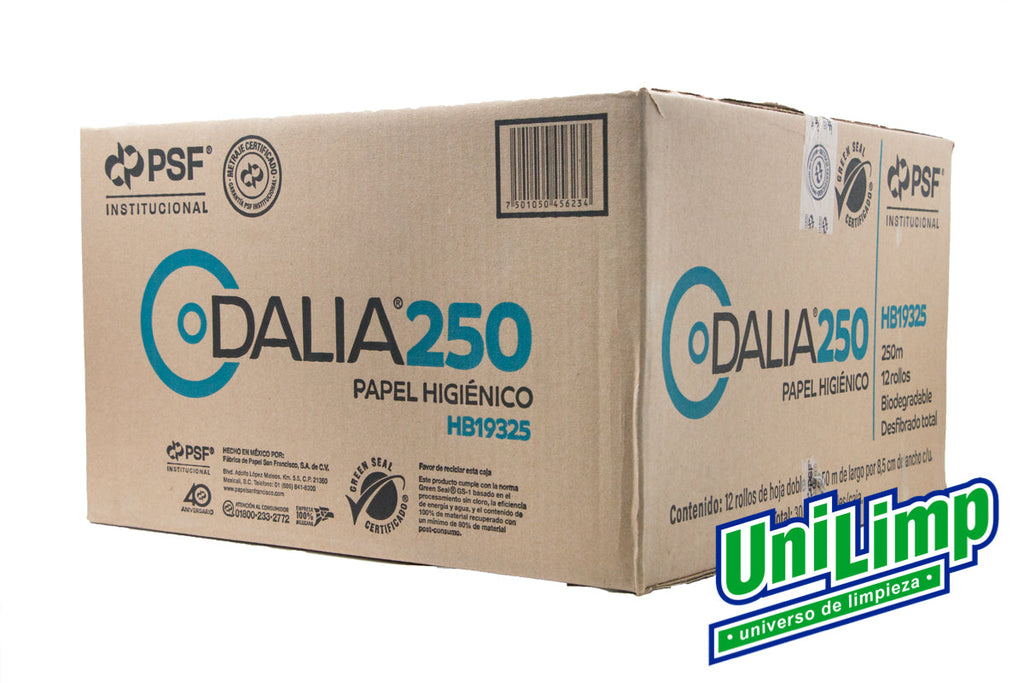 Papel Higiénico Dalia 250 M  12/1 por caja