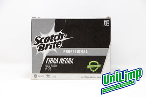 Fibra Negra Scotch Brite P76 por caja 12pz